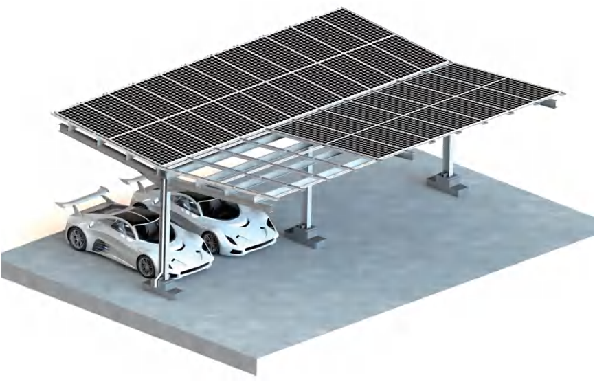 Carbon steel carport system